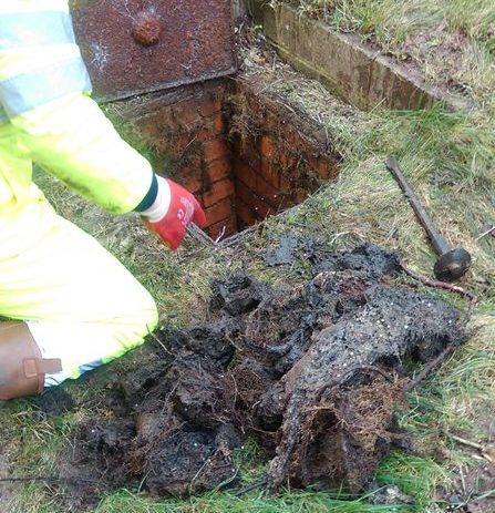 Drainrod Ltd removing roots from a drain in Cardiff and Newport