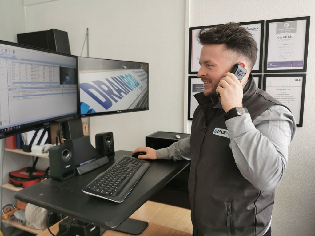 Drainrod Ltd carrying out drain survey reporting in Newport