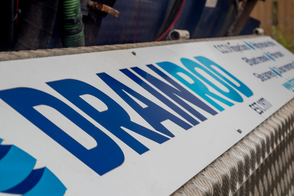 Drainrod sign at the HQ in Newport