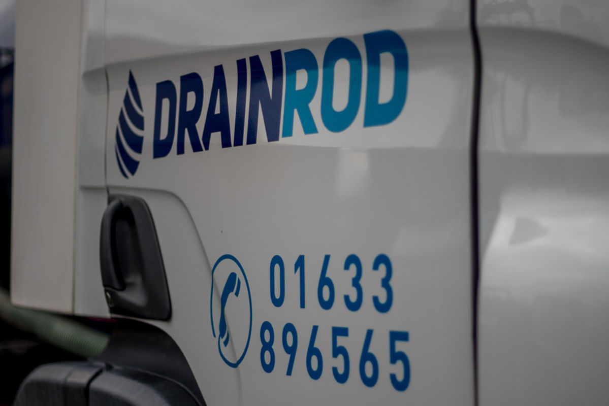 Drainrod Logo at the HQ in Newport